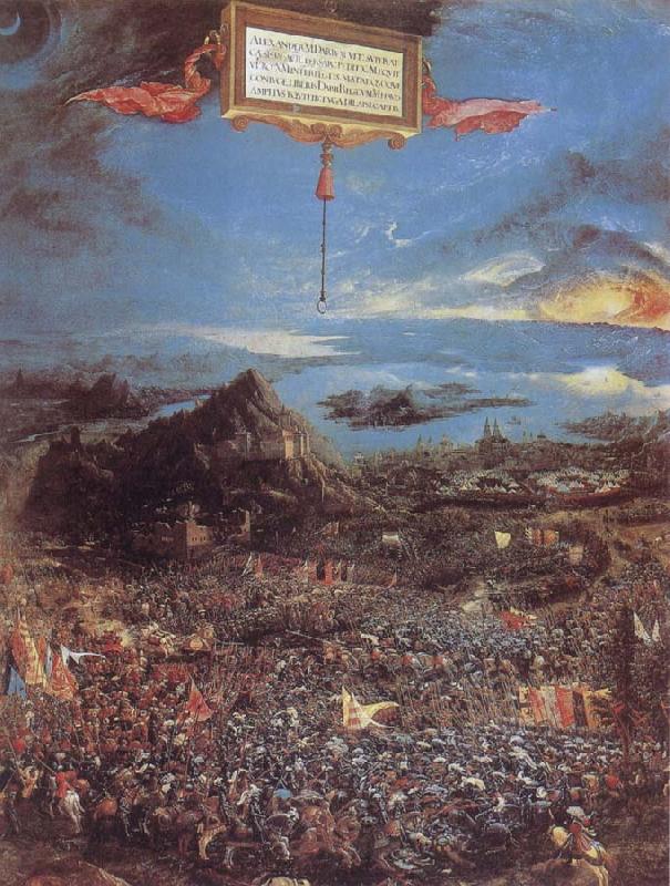 Albrecht Altdorfer The Battle at the Issus oil painting image